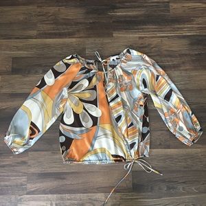 Silky Retro blouse