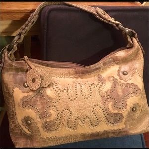 Isabella Fiore authentic leather/poni hair purse