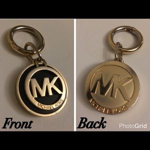 Michael Kors Gold & Black Large Keychain