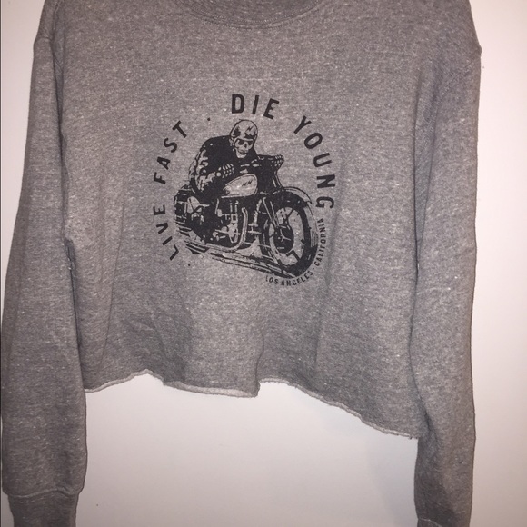 John Galt cropped Sweatshirt