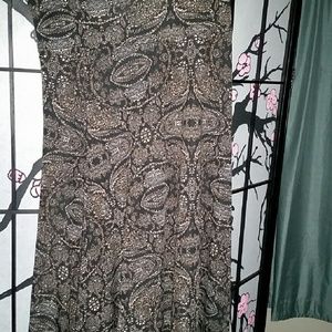 Lularoe XXS tan and black Paisley Maxi brand new
