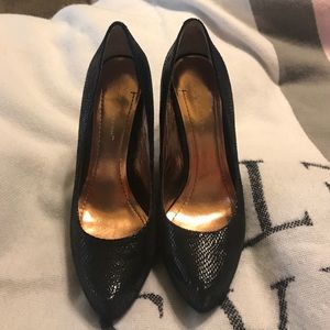 PRICE DROP!!! BCBGeneration Black snake heels