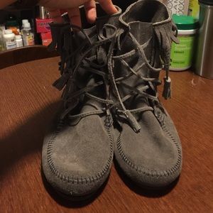 Minnentonka/ Jcrew collaboration  trapper boots