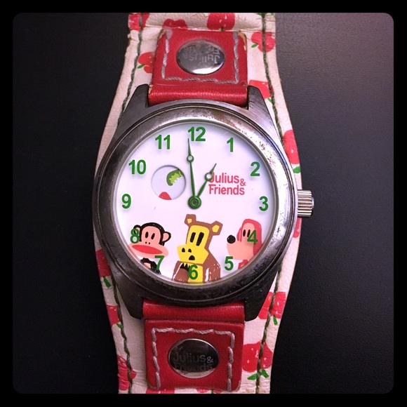 PAUL FRANK Julius & Friends Apple Pattern Watch