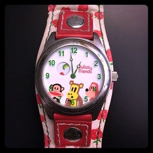 PAUL FRANK Julius & Friends Apple Pattern Watch