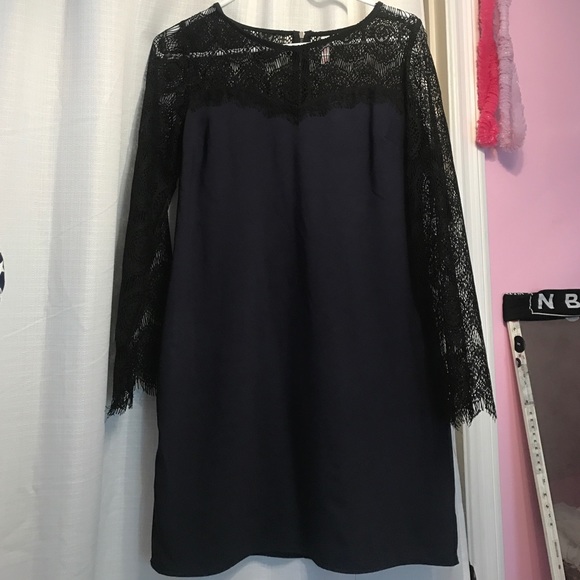 Navy and black shift dress - Picture 1 of 2