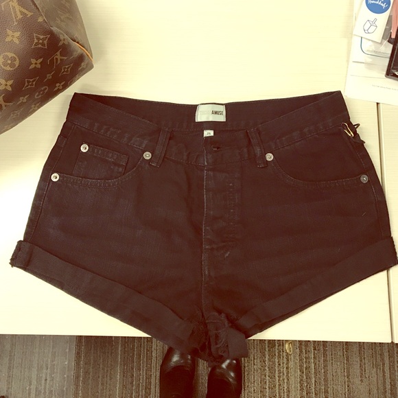 Society Amuse Black Shorts