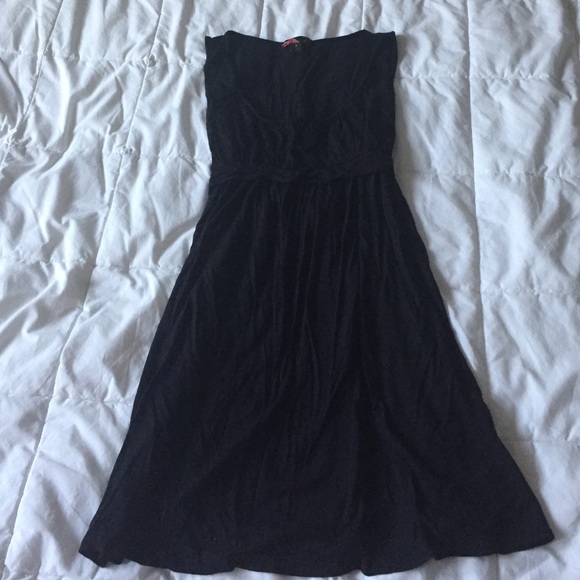 Black cotton summer dress - Picture 1 of 4
