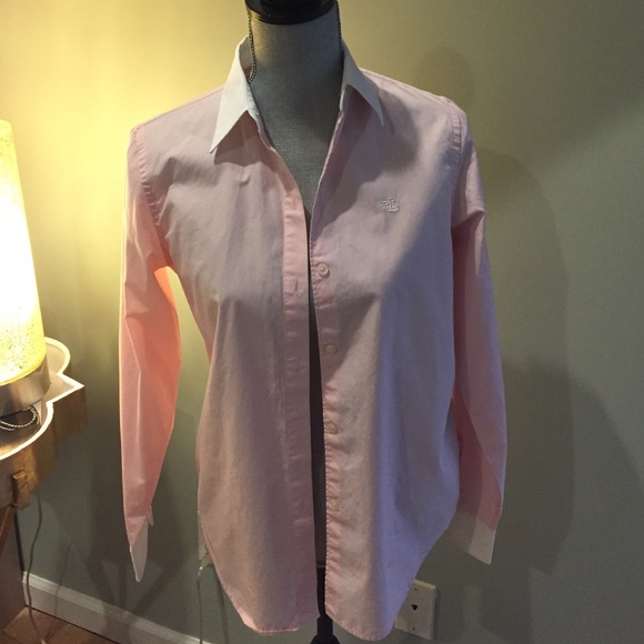 RL Dress Shirt size small color soft pink