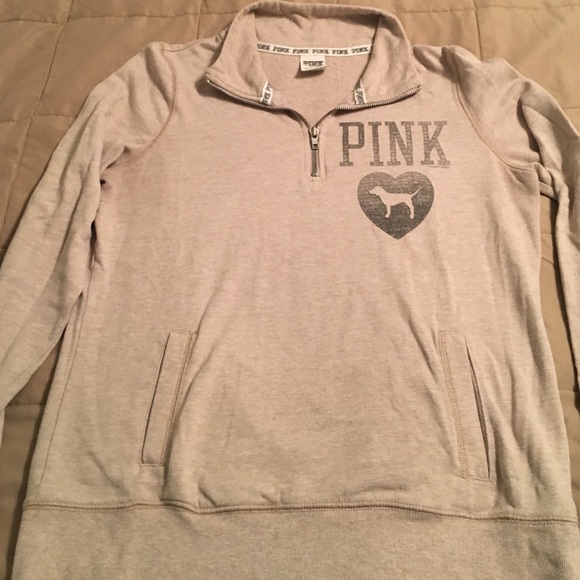 Pink tan pullover