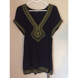 Forever 21 Summer Navy Aztec Dress