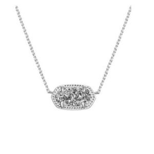 Kendra Scott Silver + Platinum Drusy Elisa