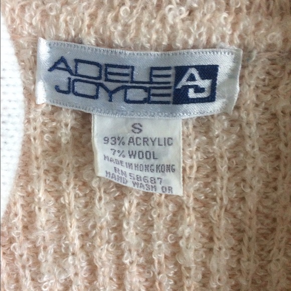 ADELE JOYCE Open Front Cardigan Sweater Size S - Picture 3 of 3
