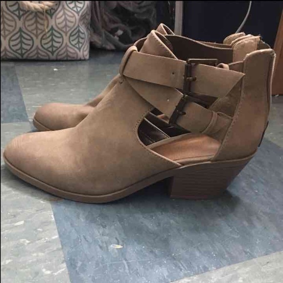 Tan Booties. Never worn.