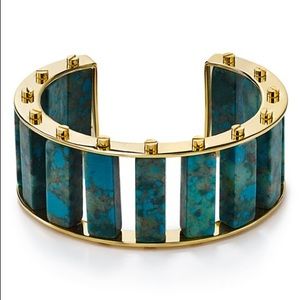 Lele Sadoughi Howlite Goldtone Cuff Bracelet