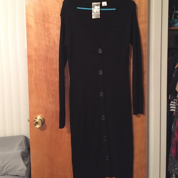 Black sweater dress