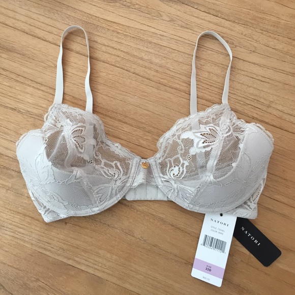 Natori lace bra nude beige 32D brand new!!!