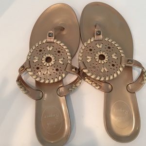 Jack Rogers jelly flip flops