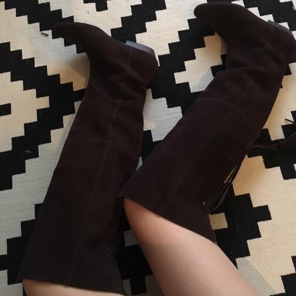 Over the Knee Brown Boots