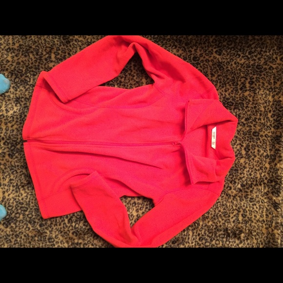 Red fleece jacket