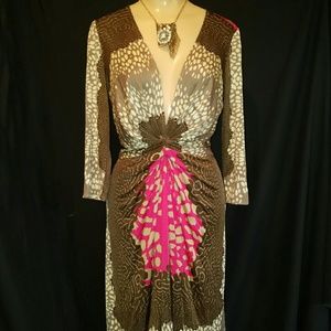 ISSA LONDON UK 12 US 8 100% JERSEY SILK