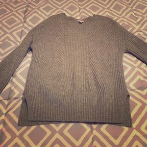Gray gap sweater!