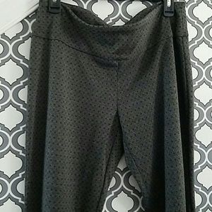 Dress leggings gray w/blk detail