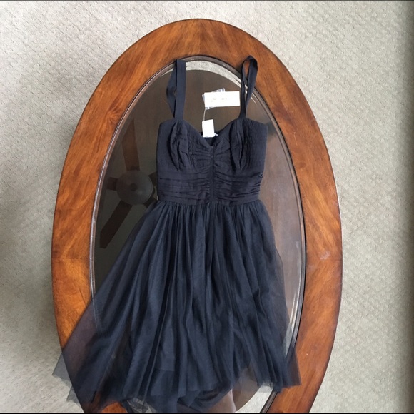 Black Ballerina Style Dress with Chiffon Skirt NWT