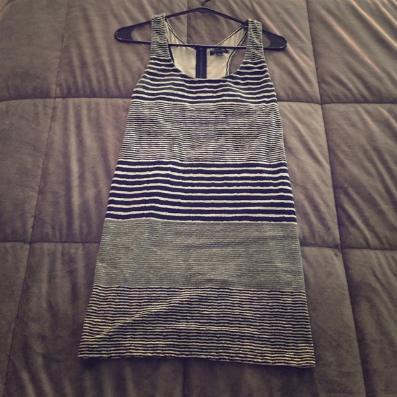Stripe + Cut Out Mini Dress - Picture 1 of 2