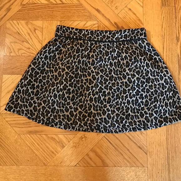 BP Collection leopard print skater skirt size M