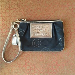 Black Coach Poppy coin purse