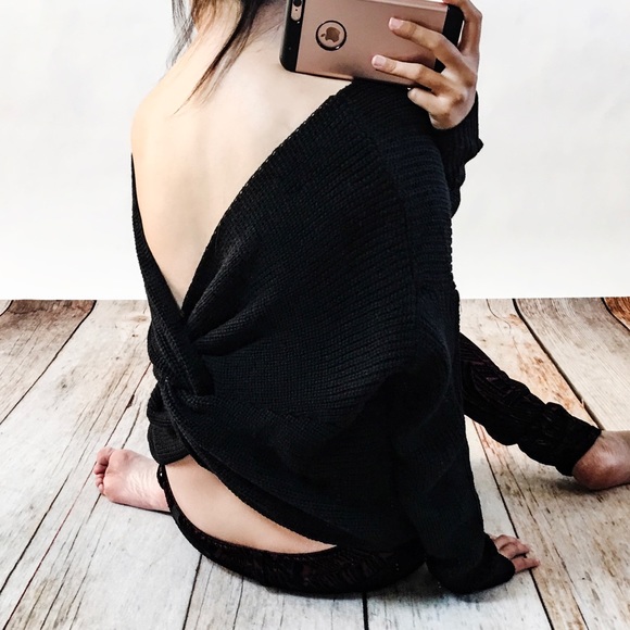 Twist Back Sweater - Picture 2 of 4