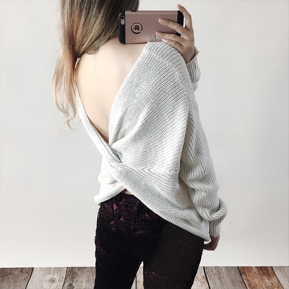 Twist Back Sweater - Picture 2 of 4