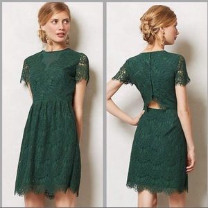 Dolce Vita hunter green lace dress