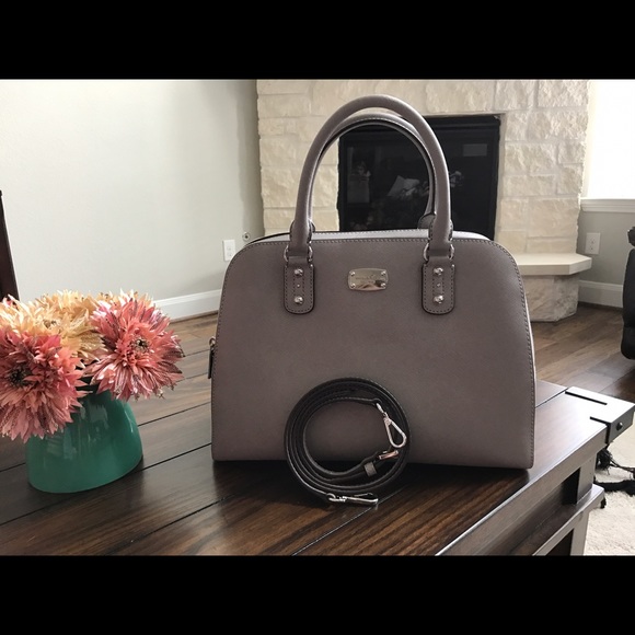 Sold!🚫For Sale. Saffiano Leather Grey Satchel