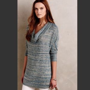 Anthropologie spacedye cowl sweater tunic