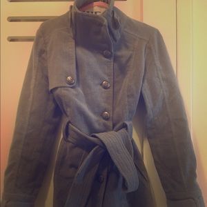Warm comfy gray trendy coat by Jack