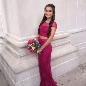 Sherri Hill 2-piece prom dress.