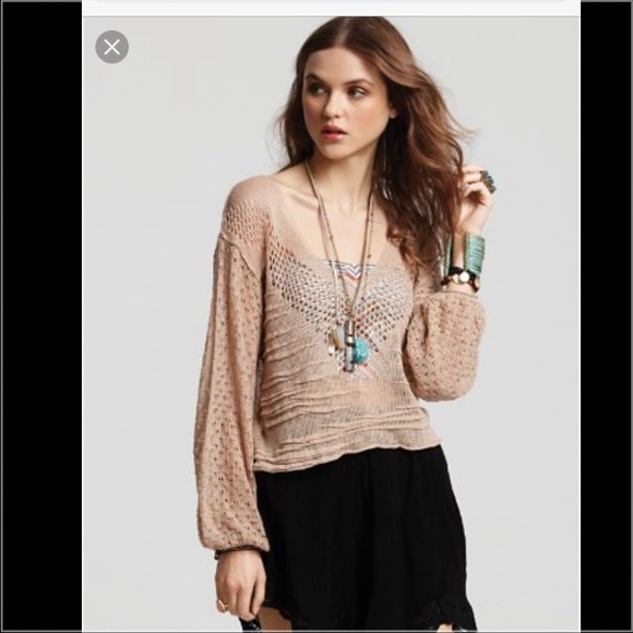 Free People Knitted pullover in natural size M