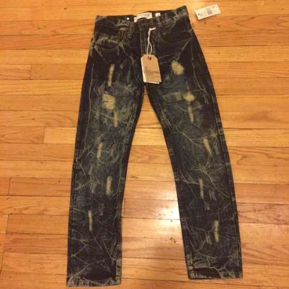 Evolution distressed denim jeans for boys