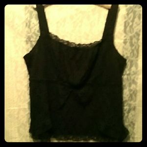 Black lace camisal