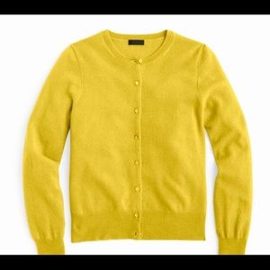 Jcrew burnished mustard cardigan
