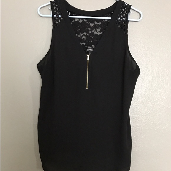 Black express tank top