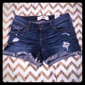 Hollister Shorties! Dark Wash stretch!