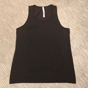 Lululemon Men's tank L dark burgundy/black