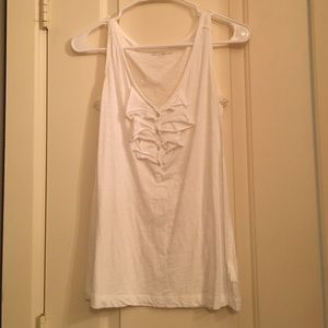 Eddie Bauer tank with ruffles