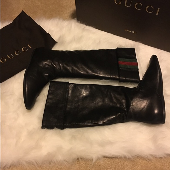 Gucci tall back boots