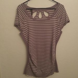 Maurices purple striped shirt