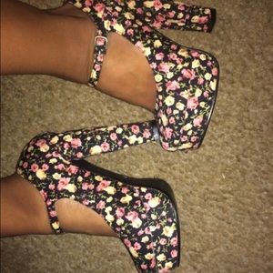 Rose high heels