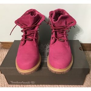 *SALE* Hot Pink Timberlands